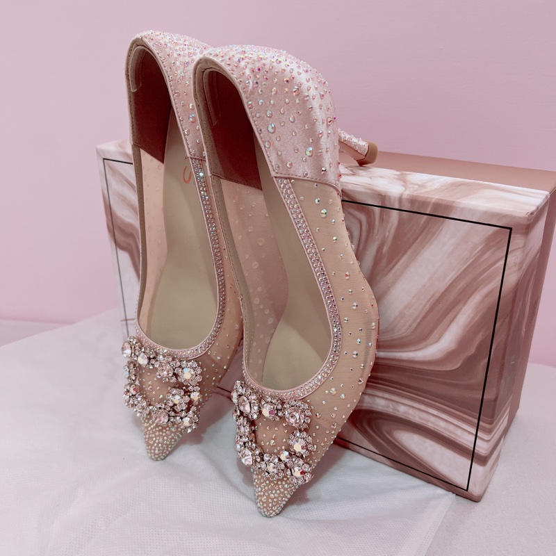 TAS 5號 香檳金裸色跟鞋/婚鞋-1