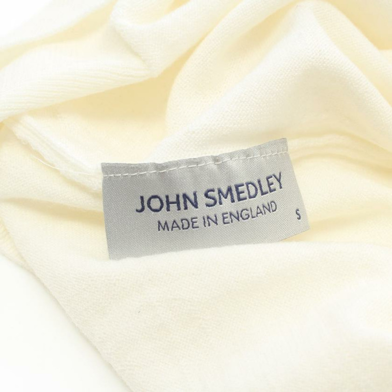 【日本直送】 JOHN SMEDLEY 約翰 斯梅德利 針織 高領毛衣 羊毛 離開 白色的-2