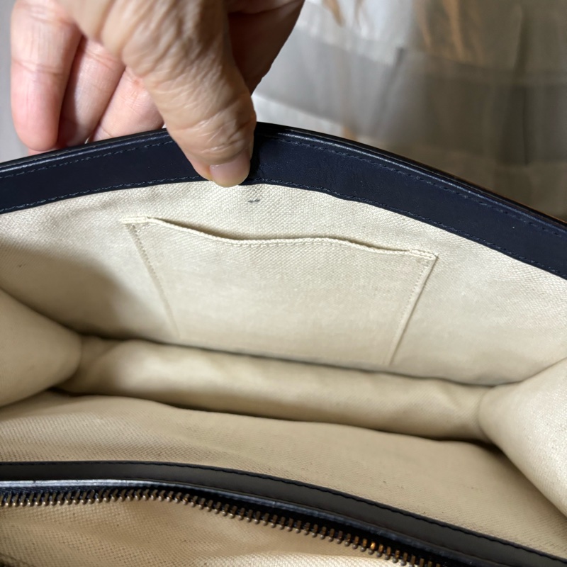 Gucci酒神竹節拼色手提肩背包-14