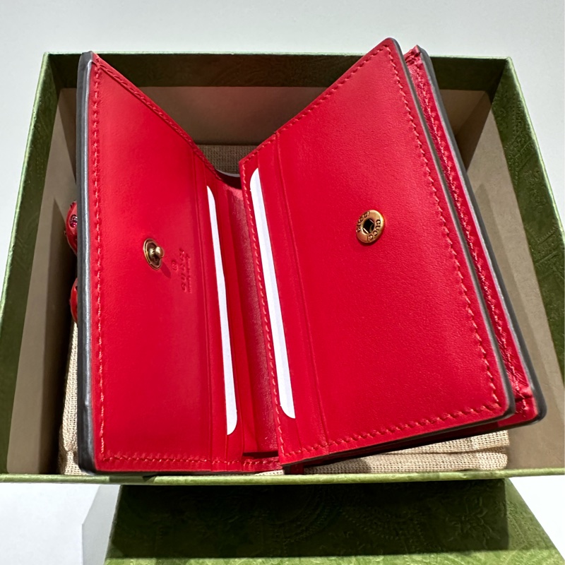 GUCCI GG SUPREME CARD CASE WALLET WITH CHERRIES-4