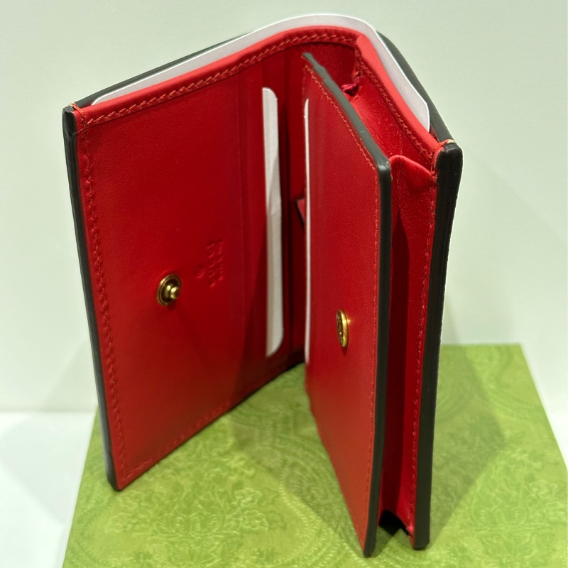 GUCCI GG SUPREME CARD CASE WALLET WITH CHERRIES-5