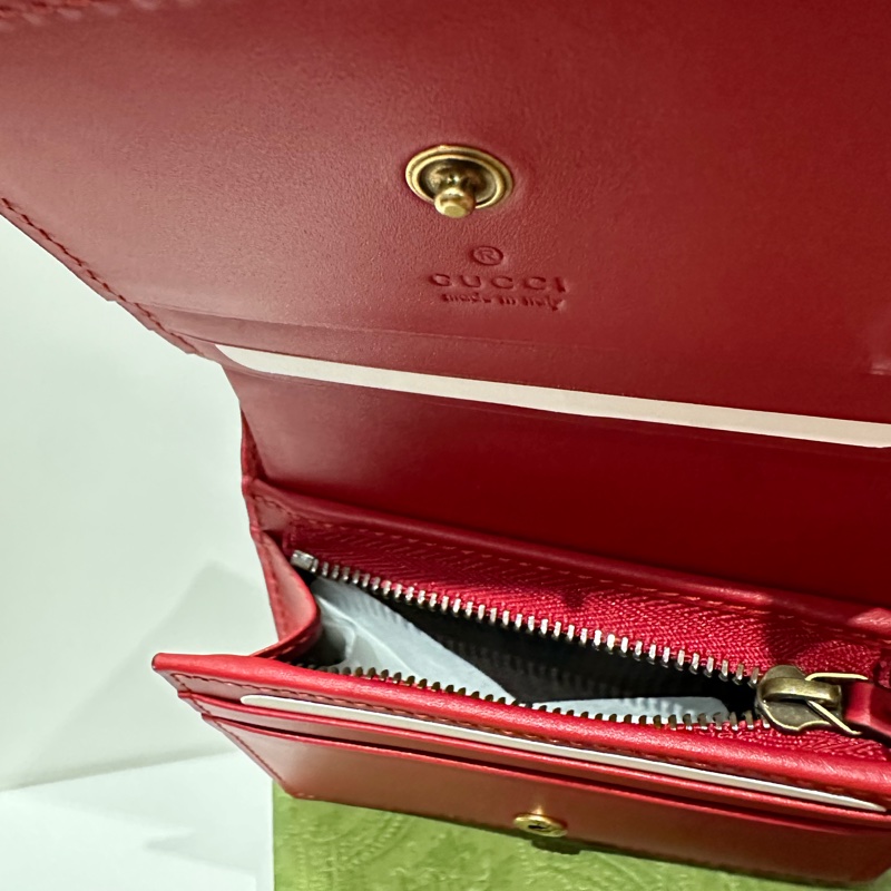 GUCCI GG SUPREME CARD CASE WALLET WITH CHERRIES-6