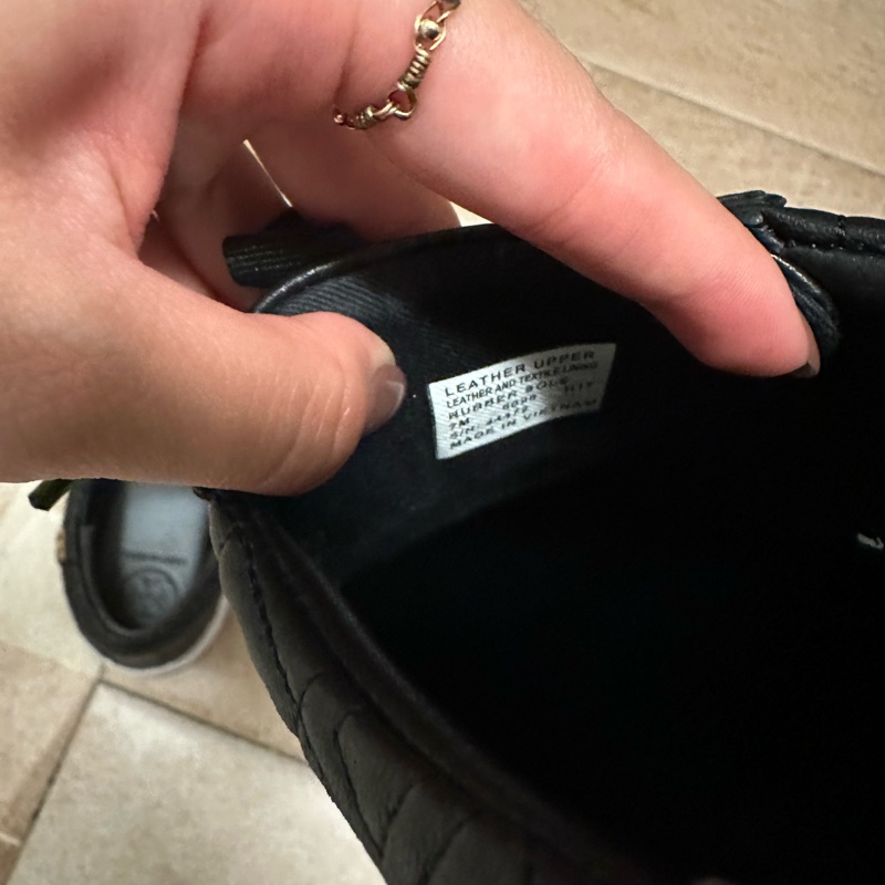 9成新轉售 專櫃購入｜Tory Burch 真皮緞帶🎀蝴蝶結 球鞋-7