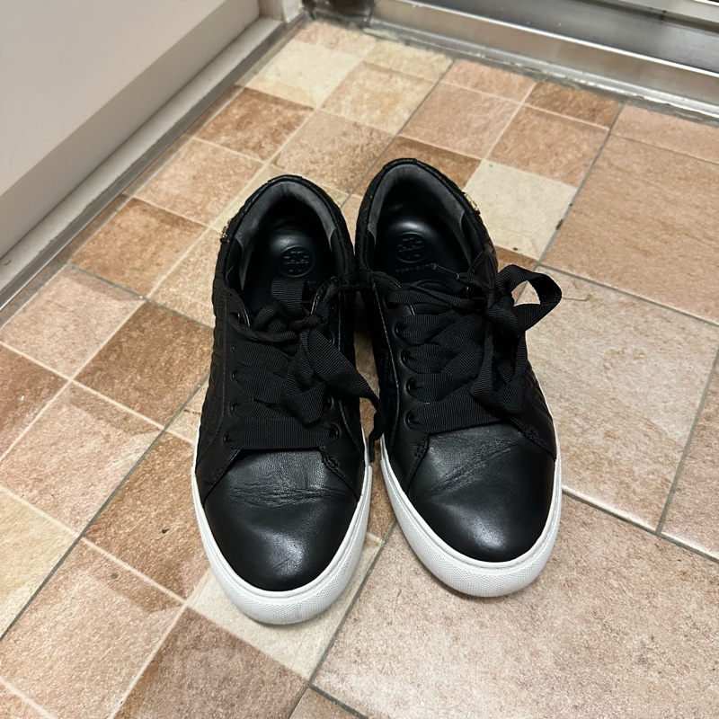 9成新轉售 專櫃購入｜Tory Burch 真皮緞帶🎀蝴蝶結 球鞋-8