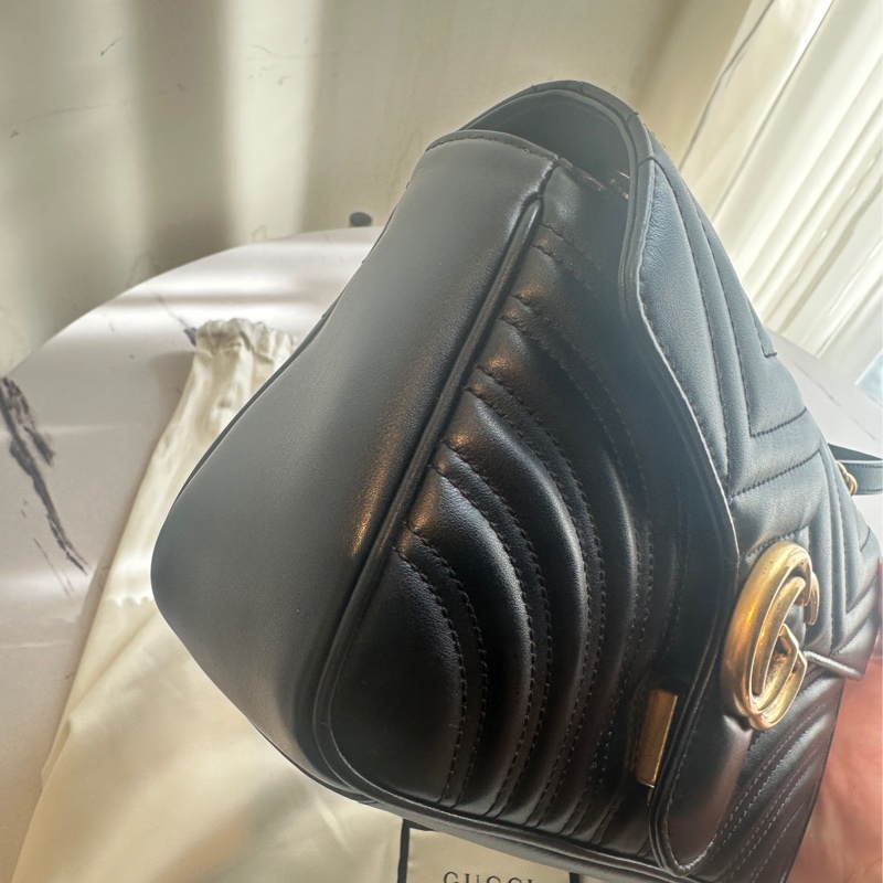 Gucci 黑marmont 鏈包26-2