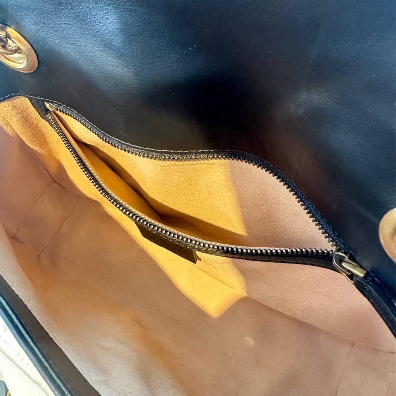 Gucci 黑marmont 鏈包26-8