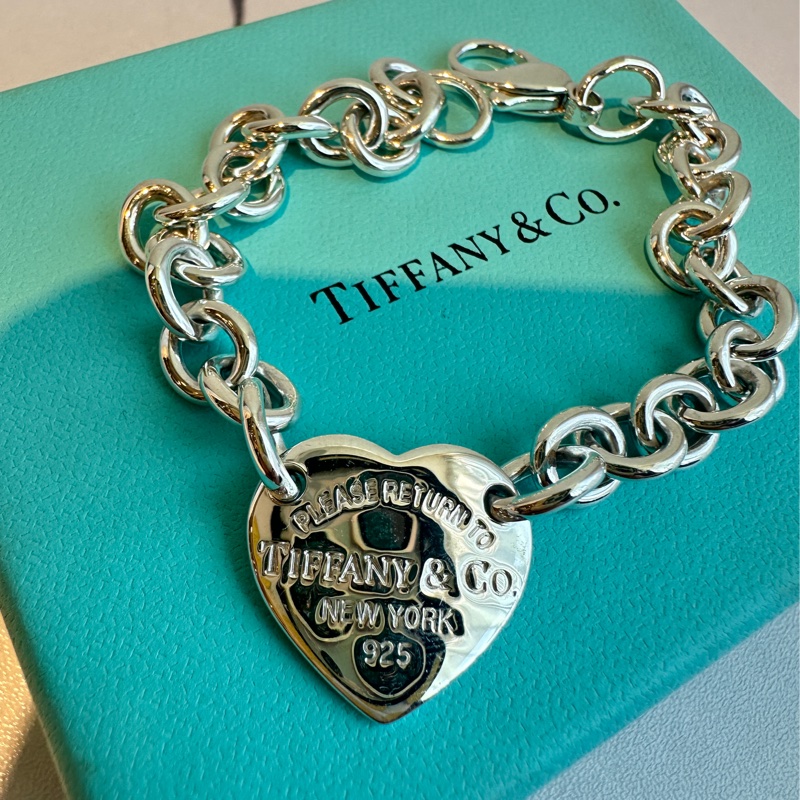 TIFFANY 純銀愛心手鍊-1