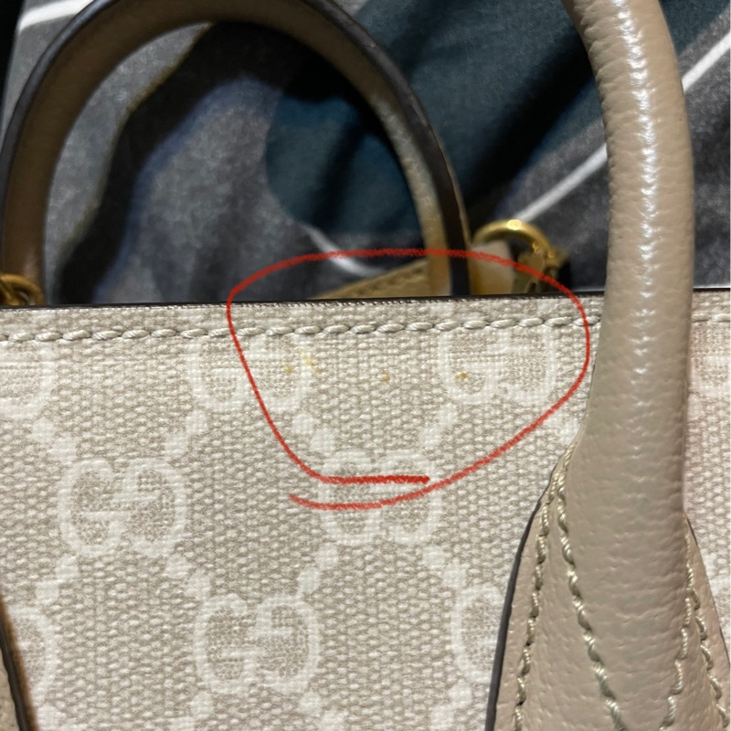 Gucci白色 Interlocking G 迷你 琴譜包*9成新-8