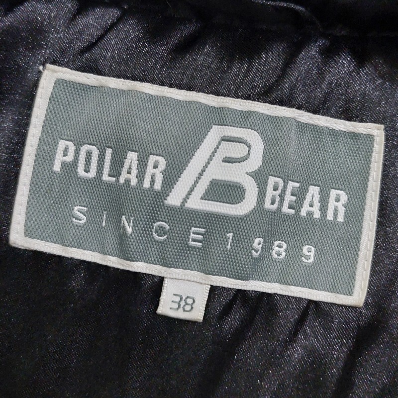 POLAR BEAR 專櫃 北極熊 羽絨連帽菱格紋背心-1