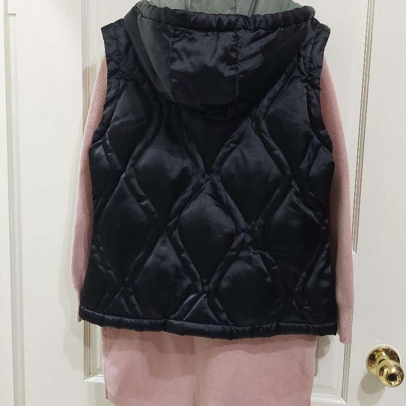 POLAR BEAR 專櫃 北極熊 羽絨連帽菱格紋背心-6