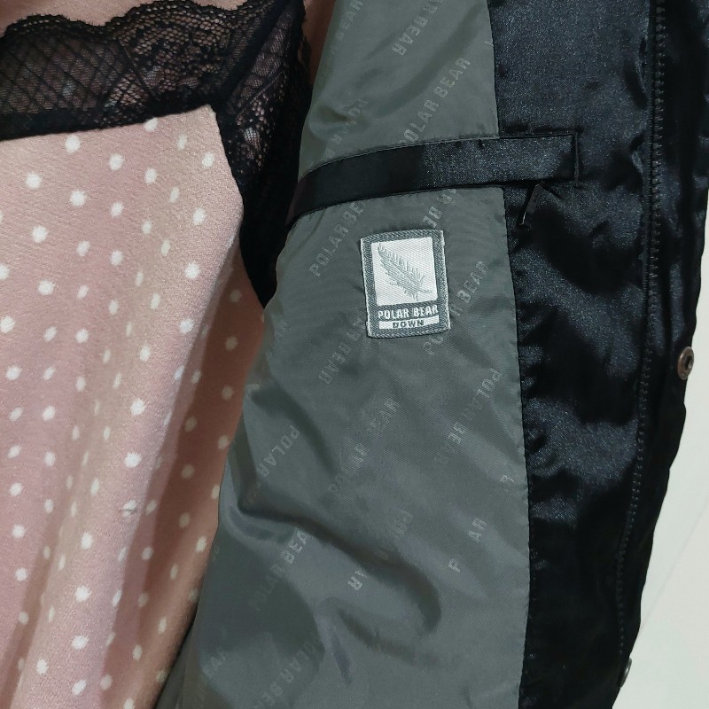 POLAR BEAR 專櫃 北極熊 羽絨連帽菱格紋背心-9