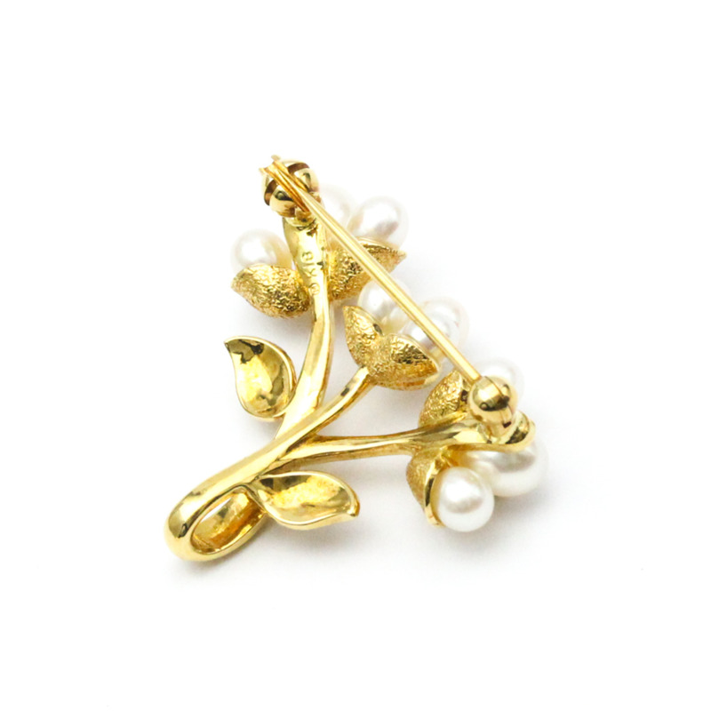 【日本直送】Mikimoto 珍珠胸針 黃金 (18K) 珍珠胸針 黃金-1
