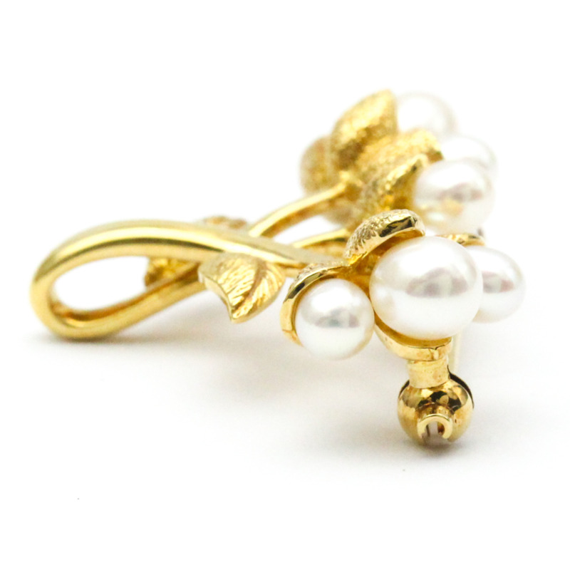 【日本直送】Mikimoto 珍珠胸針 黃金 (18K) 珍珠胸針 黃金-2