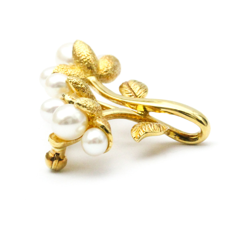 【日本直送】Mikimoto 珍珠胸針 黃金 (18K) 珍珠胸針 黃金-4