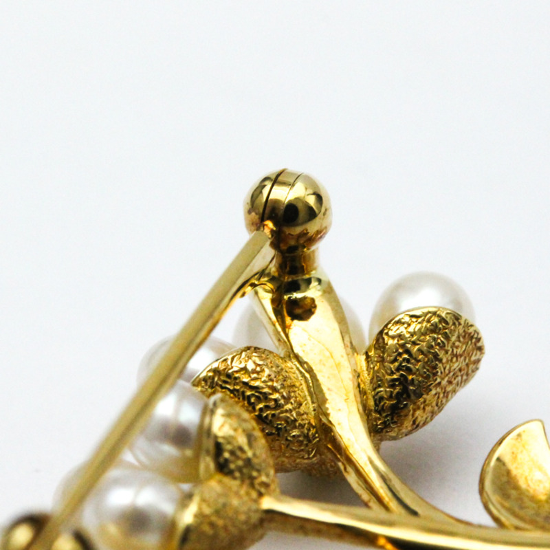 【日本直送】Mikimoto 珍珠胸針 黃金 (18K) 珍珠胸針 黃金-7