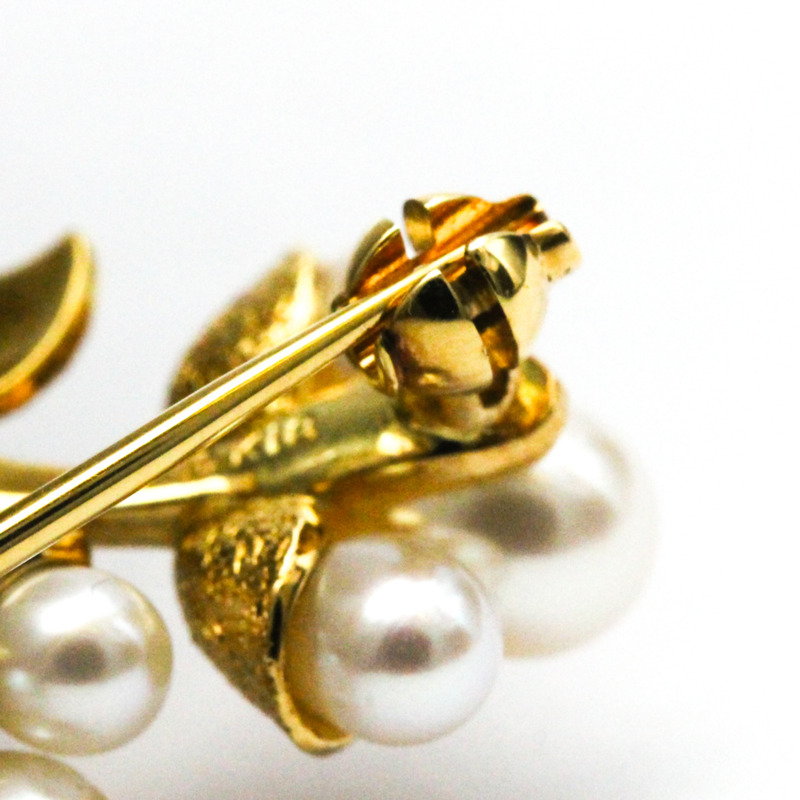 【日本直送】Mikimoto 珍珠胸針 黃金 (18K) 珍珠胸針 黃金-9