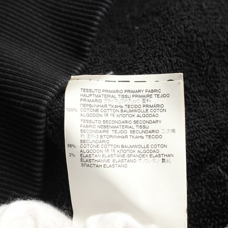 【日本直送】 MM6 MAISON MARGIELA MM6 梅森 馬吉拉 T恤 全體人員 脖子 標識 刺繡 棉布 黑色的 邊 狹縫-3
