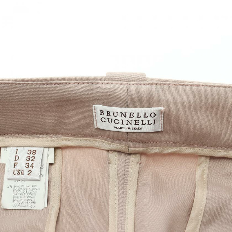 【日本直送】 BRUNELLO CUCINELLI 布魯內羅 庫奇內利 休閒褲 褲子 羊毛 光 粉紅色的-2