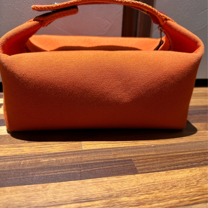 降價！保證正品 義大利購入 HERMES 愛馬仕橘 便當袋 飯盒包-8