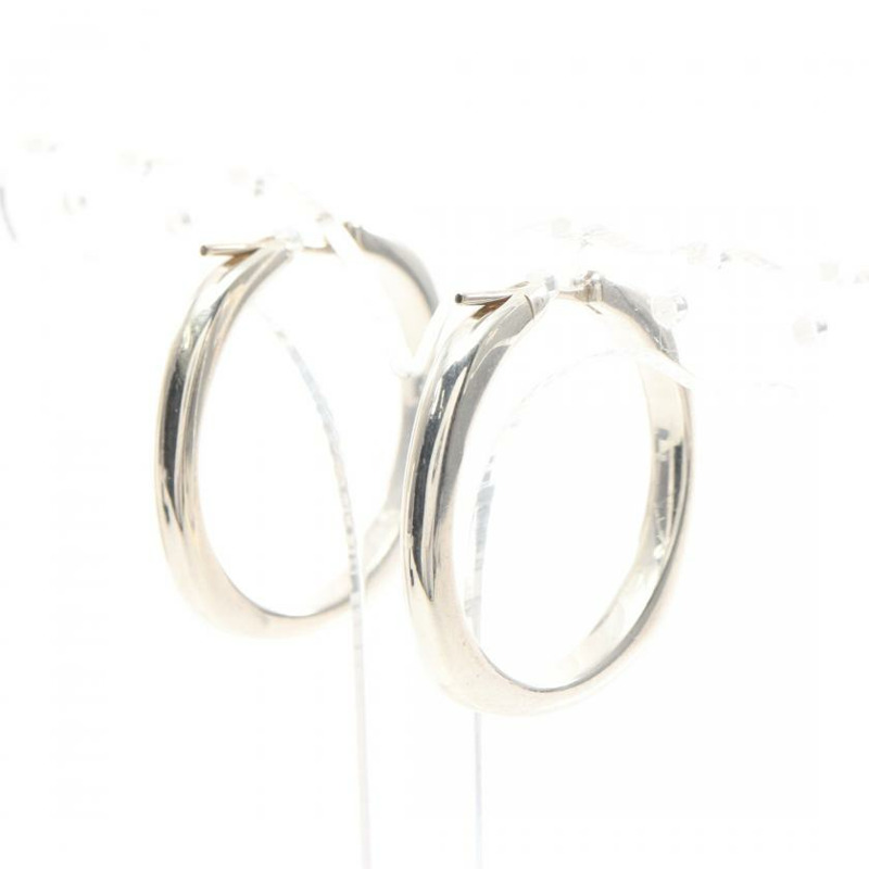 【日本直送】 TIFFANY & Co. 蒂芙尼 & 公司。 軟墊 箍 耳環 SV925 銀-2