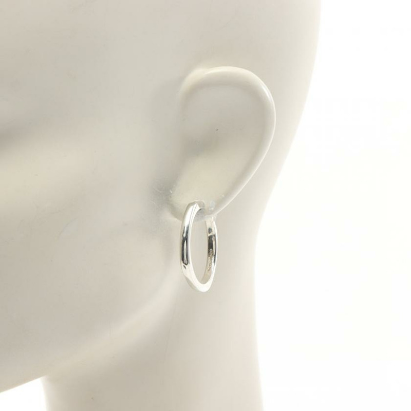 【日本直送】 TIFFANY & Co. 蒂芙尼 & 公司。 軟墊 箍 耳環 SV925 銀-4