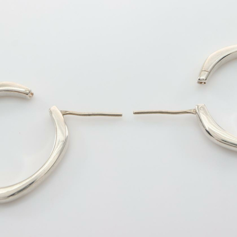 【日本直送】 TIFFANY & Co. 蒂芙尼 & 公司。 軟墊 箍 耳環 SV925 銀-5