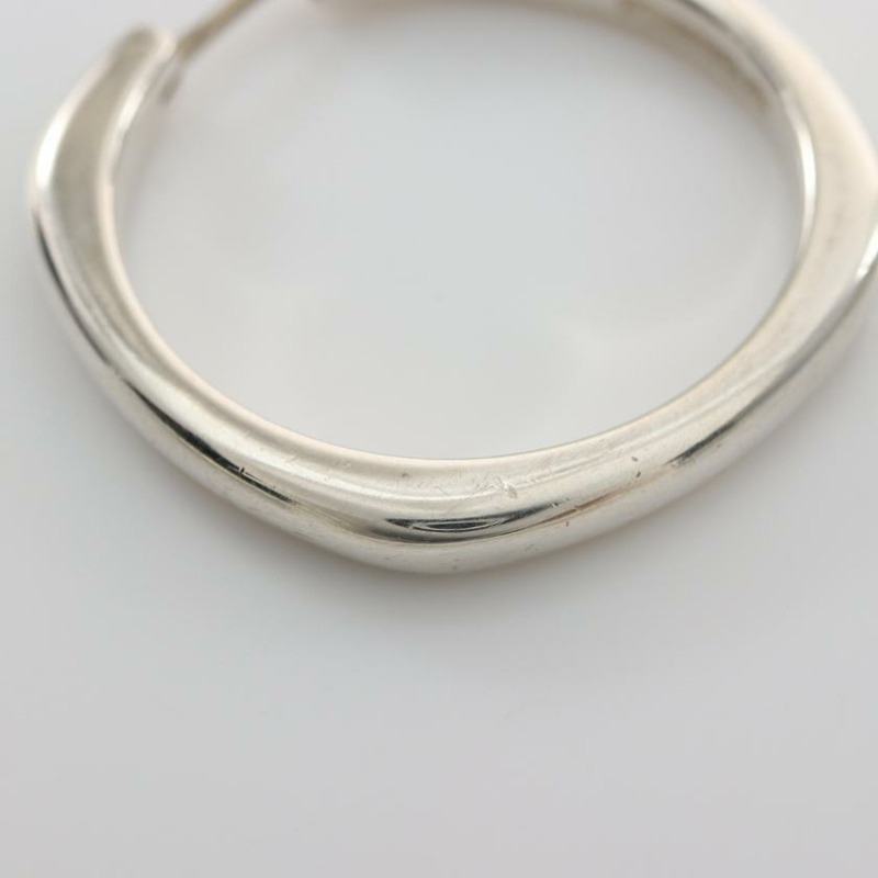 【日本直送】 TIFFANY & Co. 蒂芙尼 & 公司。 軟墊 箍 耳環 SV925 銀-7