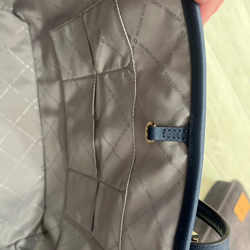 深藍色MK托特包-11