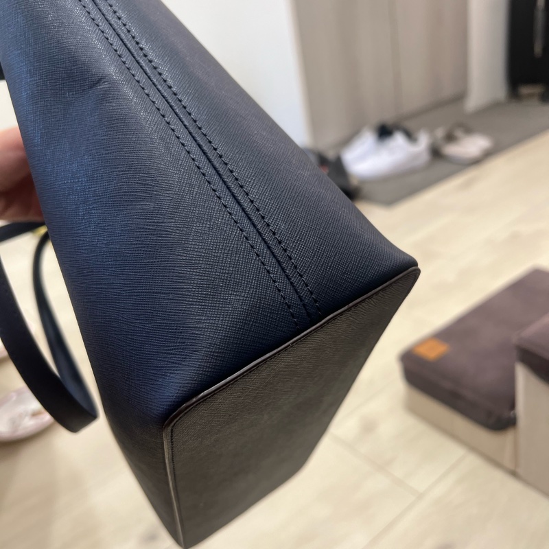 深藍色MK托特包-13