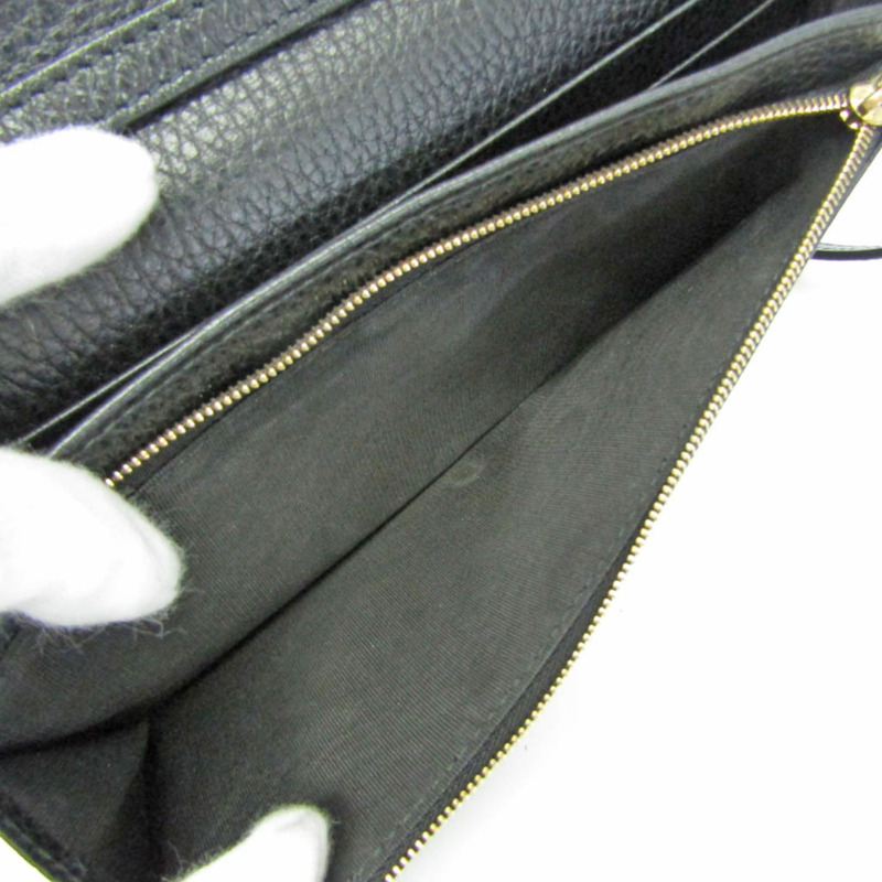 【日本直送】Gucci Gucci Swing 368231 女士皮革鏈/肩皮夾 黑色-4