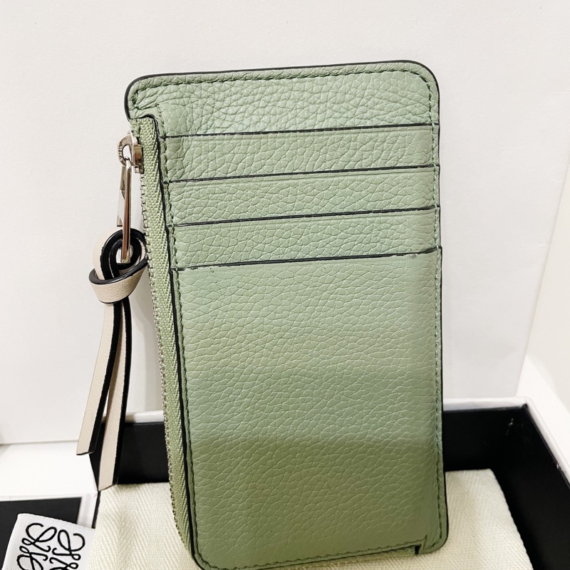 loewe 顆粒紋小牛皮卡包卡夾零錢包-7