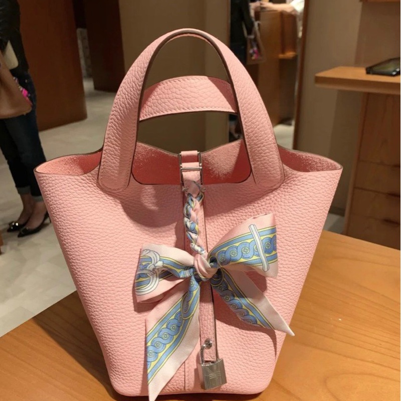 Hermes picotin 18 櫻花粉 3Q 愛馬仕菜籃子-4