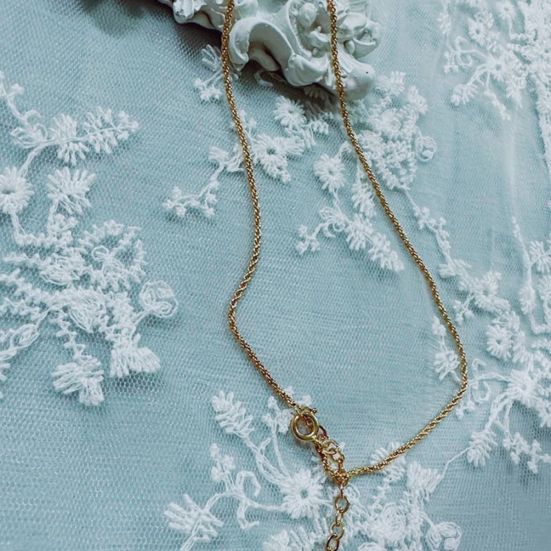 Christian Dior 經典金色CD麻花邊項鍊  極美款  近全新✨-6