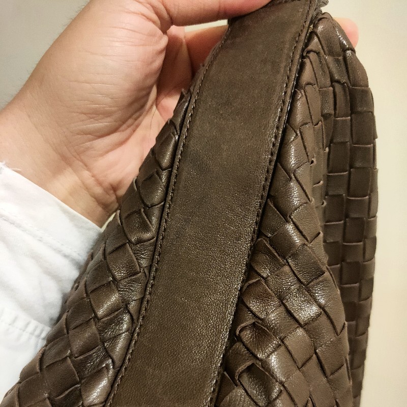 ㊣✨ Bottega Veneta ✨寶緹嘉 BV 小羊皮 編織 兩用 可可色 肩背包 托特包/二手包/二手精品/保證正品🌳二手樹屋🌳-16