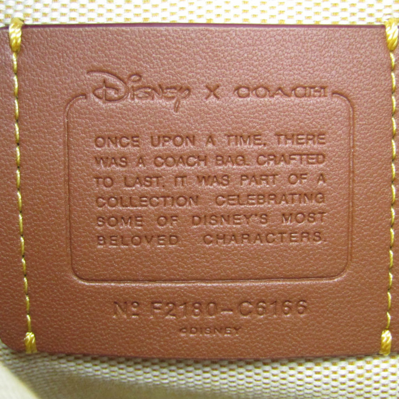 【日本直送】Coach DISNEY X Coach Rogue 25 公尺老鼠 C6166 女用皮革手提包，單肩包藍色，海軍藍，灰白色-12