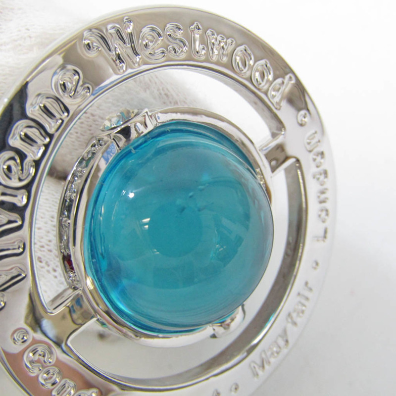 【日本直送】Vivienne Westwood 巨型圓球吊墜金屬、水鑽女用吊墜項鍊(藍色、銀色)-4