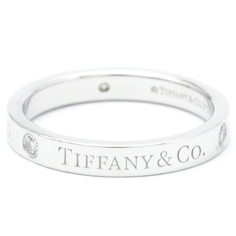 【日本直送】蒂芬妮扁平戒指 23776316 鉑金鑽石戒指 克拉/0.07-3