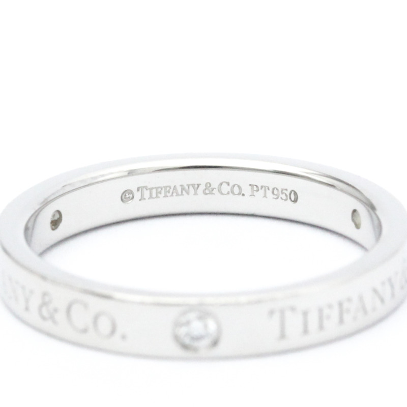 【日本直送】蒂芬妮扁平戒指 23776316 鉑金鑽石戒指 克拉/0.07-5