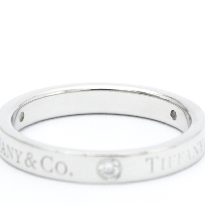 【日本直送】蒂芬妮扁平戒指 23776316 鉑金鑽石戒指 克拉/0.07-7