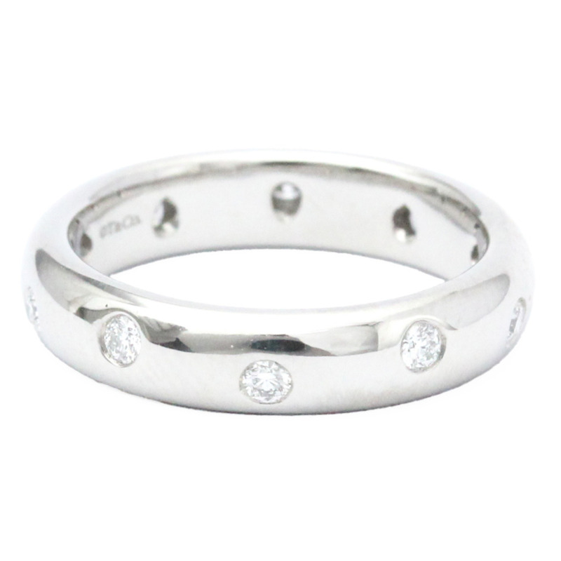 【日本直送】蒂芬妮圓點鑽石戒指鉑金時尚鑽石戒指戒指銀色-1