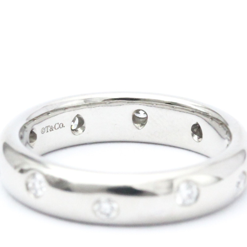 【日本直送】蒂芬妮圓點鑽石戒指鉑金時尚鑽石戒指戒指銀色-5