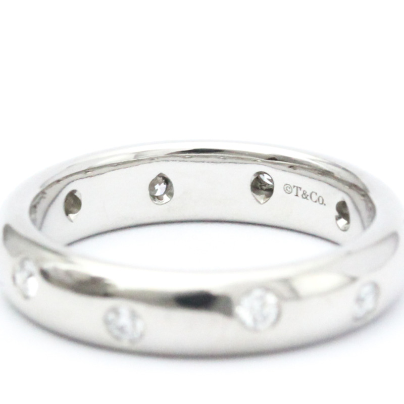 【日本直送】蒂芬妮圓點鑽石戒指鉑金時尚鑽石戒指戒指銀色-6