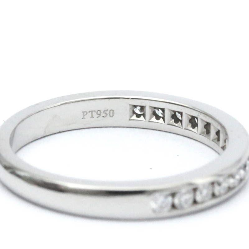 【日本直送】蒂芬妮槽鑲半鑽戒指鉑金時尚鑽石戒指戒指銀色-7
