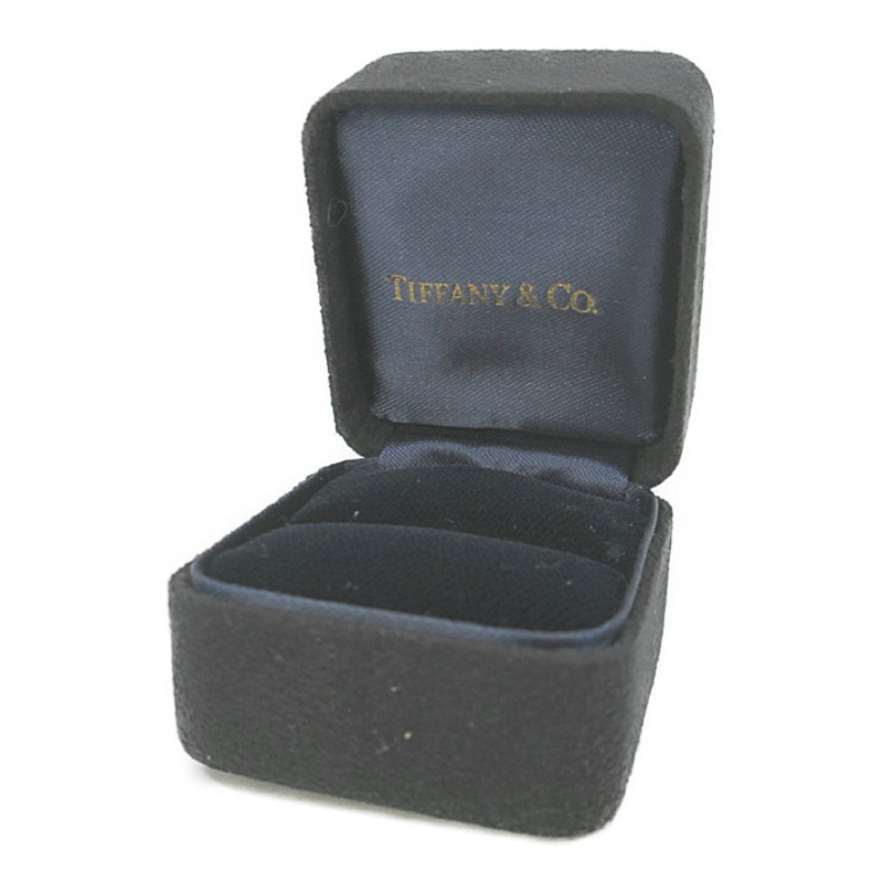 【日本直送】蒂芬妮槽鑲半鑽戒指鉑金時尚鑽石戒指戒指銀色-8