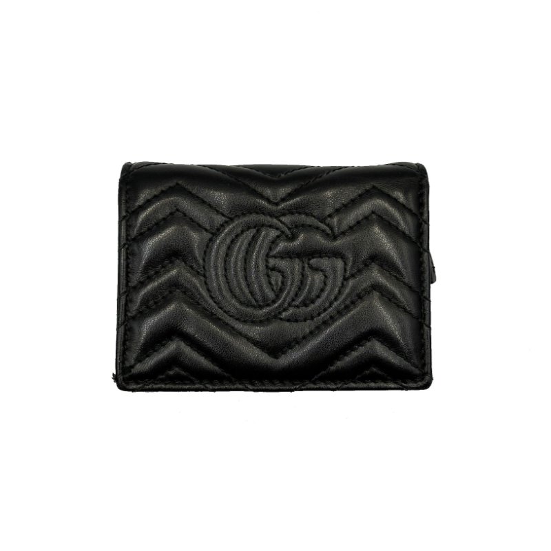 GUCCI Marmont 短夾 - 黑-1