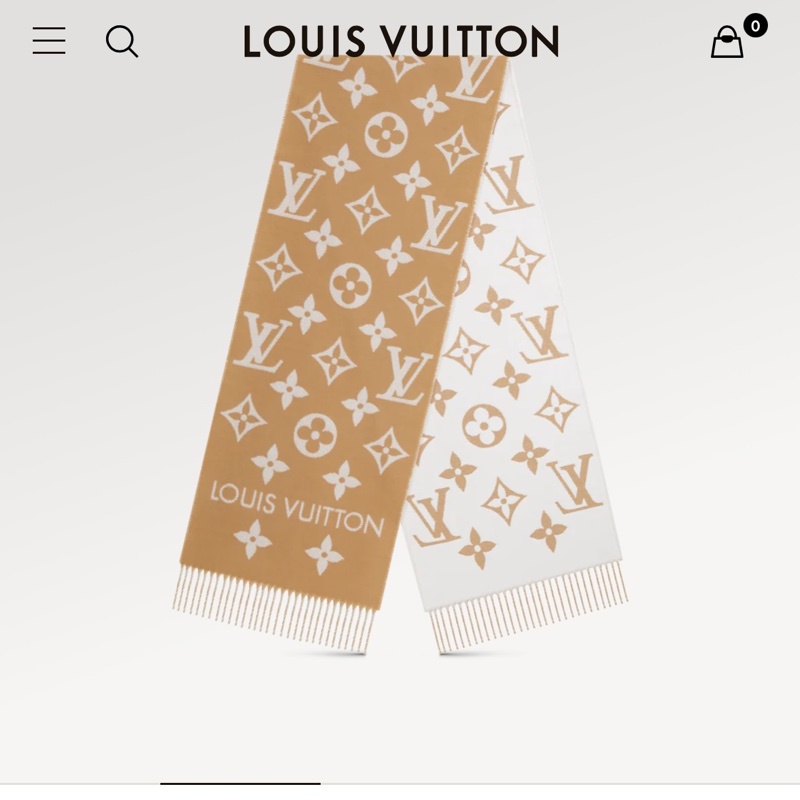 LV滿版老花圍巾-4