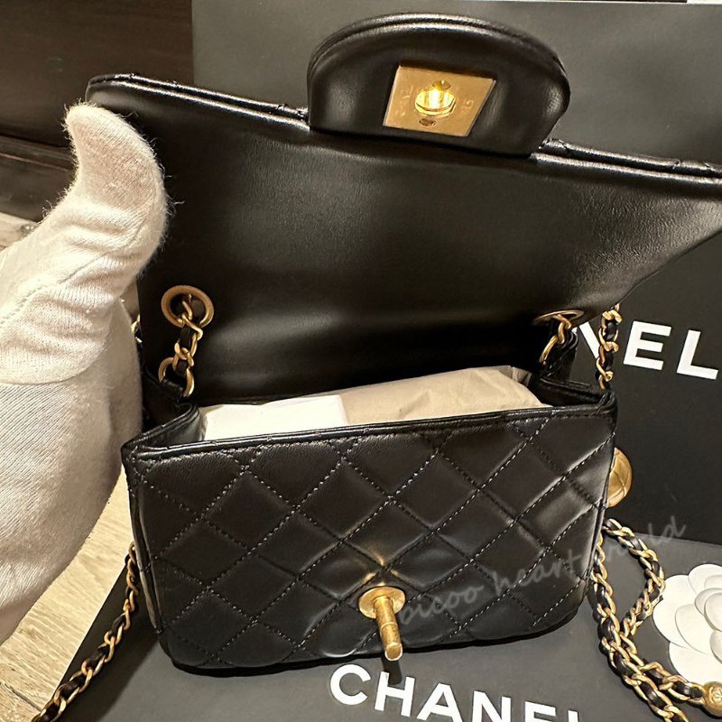 Mini Flap Bag Pearl Crush小金球口蓋包(小金球方胖子)-2