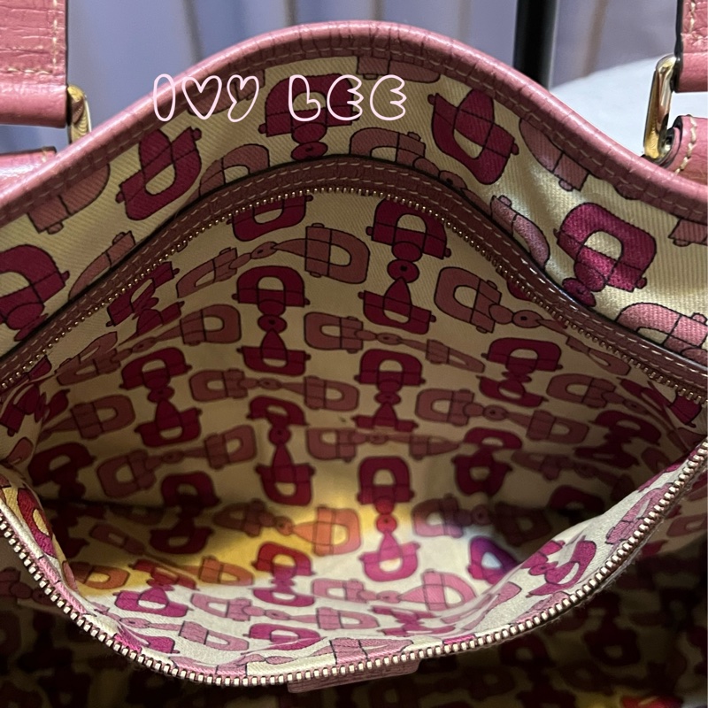 GUCCI 139260 桃紅粉邊 蝴蝶 緹花布 手提包 肩背包 托特包 購物包 BOOKTOTE 優惠款 二手精品-7