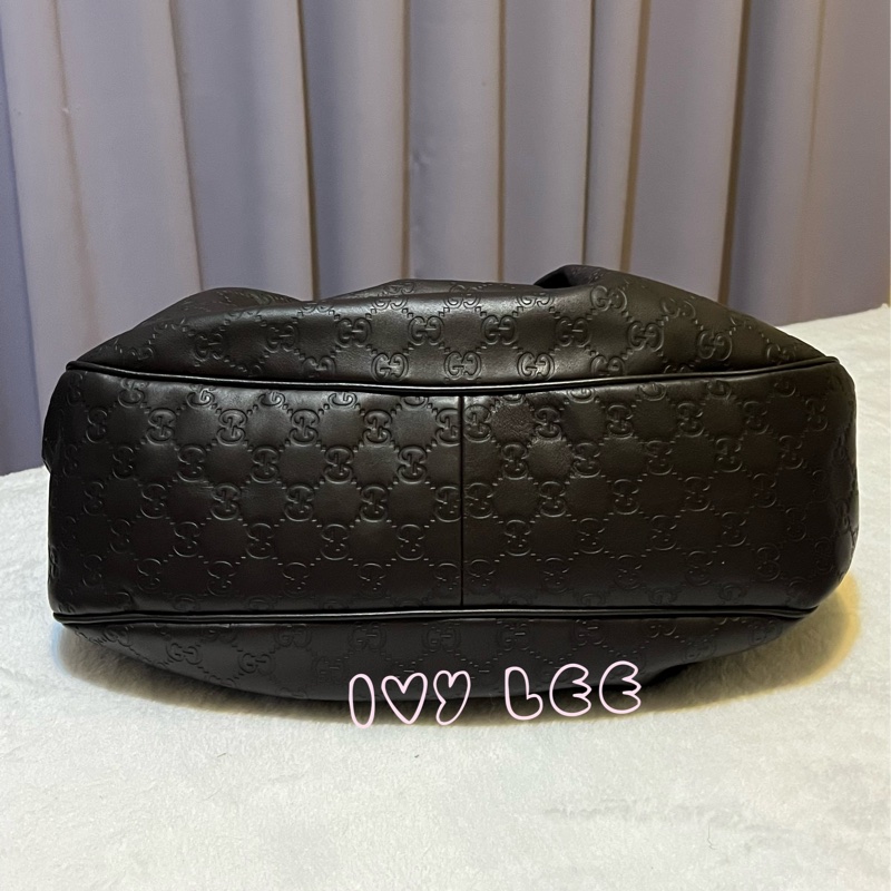 GUCCI 深咖啡牛皮 Sukey Hobo 肩背包 手提包（售出） 364843 近新優惠 二手精品-2