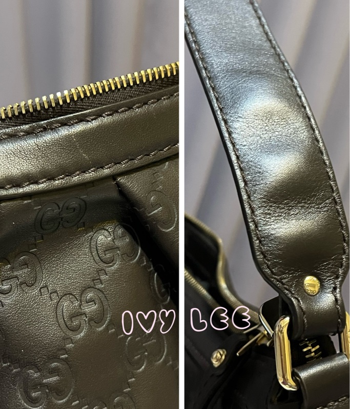 GUCCI 深咖啡牛皮 Sukey Hobo 肩背包 手提包（售出） 364843 近新優惠 二手精品-20
